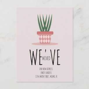 Modern Moved NEW HOME Address  Postcard