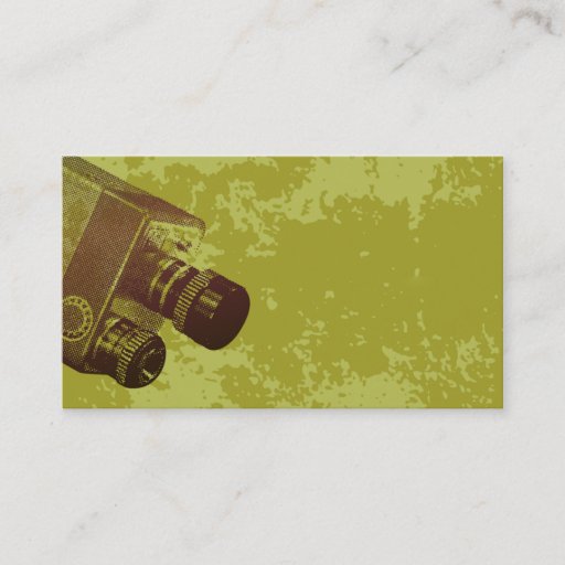 Customizable modern movie business card template