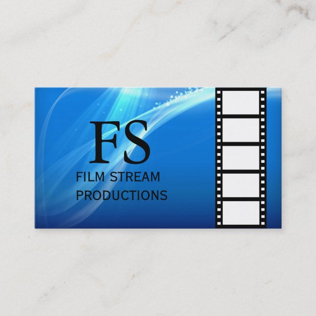 Modern Movie Director Film Producer Business Card (Front)