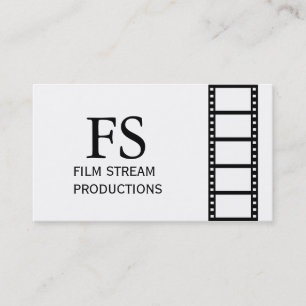 Modern Movie Director Film Producer Business Card