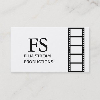 Modern Movie Director Film Producer Business Card by imageO at Zazzle