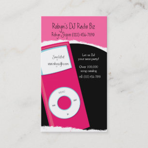 Modern MP3 player DJ RADIO Business Card