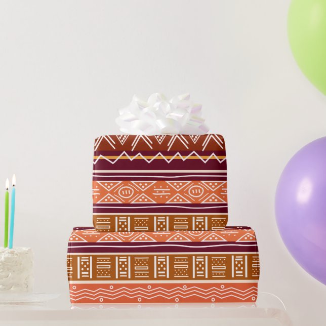 Modern Mudcloth Wrapping Paper (Party Gifts)