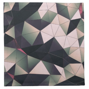 Modern Multi-Color Polygons Cloth Napkins