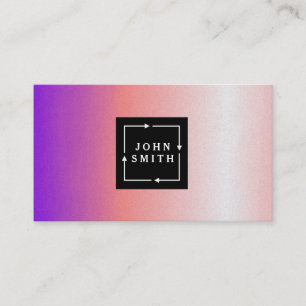 Modern Multi-color Watercolors Cool Abstract Art B Business Card