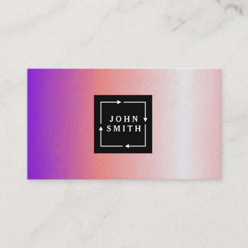 Modern Multi_color Watercolors Cool Abstract Art B Business Card
