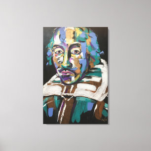 Modern Multi-Colored Acrylic Shakespeare Print