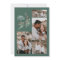 Modern multi photo elegant botanical sage green