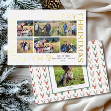 Modern Multi Photo Family Christmas Collage