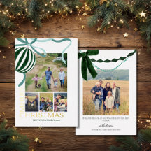 Modern Multi Photo Family Christmas Collage