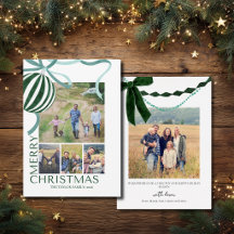 Modern Multi Photo Family Christmas Collage
