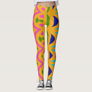 Modern multicolor abstract "Ratti_Creative_Arts" Leggings