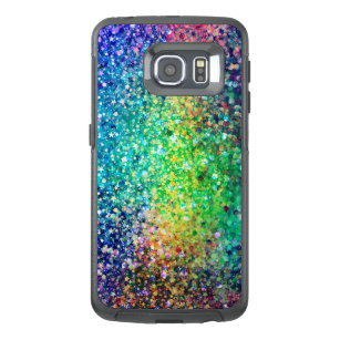 Modern Multicolor Glitter Texture OtterBox Samsung Galaxy S6 Edge Case
