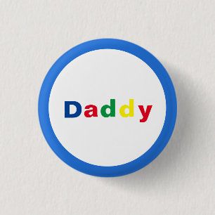 Modern Multicolored Daddy Button