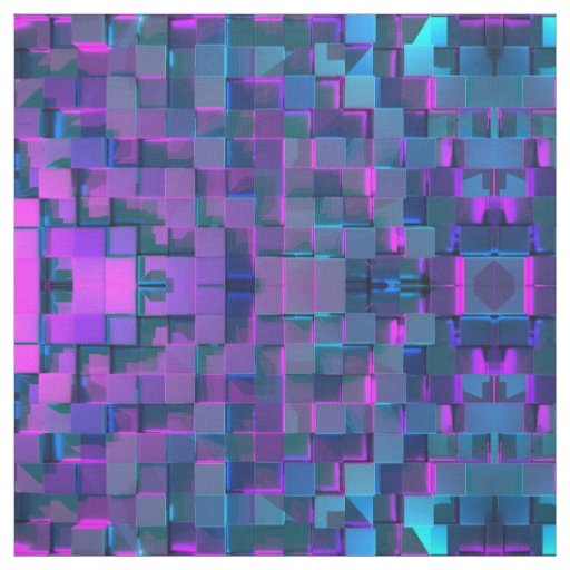 Modern  Multidimensional Geometric pattern Fabric