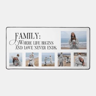 Modern Multiphoto Family Quote 