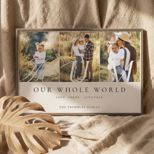 Modern Mum Photo Collage Mothers Day keepsake Gift Canvas Print