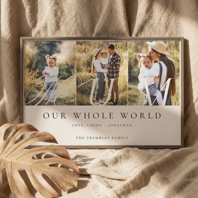 Modern Mum Photo Collage Mothers Day keepsake Gift Canvas Print (Modern Mum Photo Collage Mothers Day keepsake Gift Canvas Print)