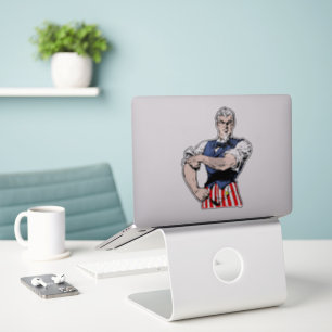 Modern Muscle Uncle Sam Sticker