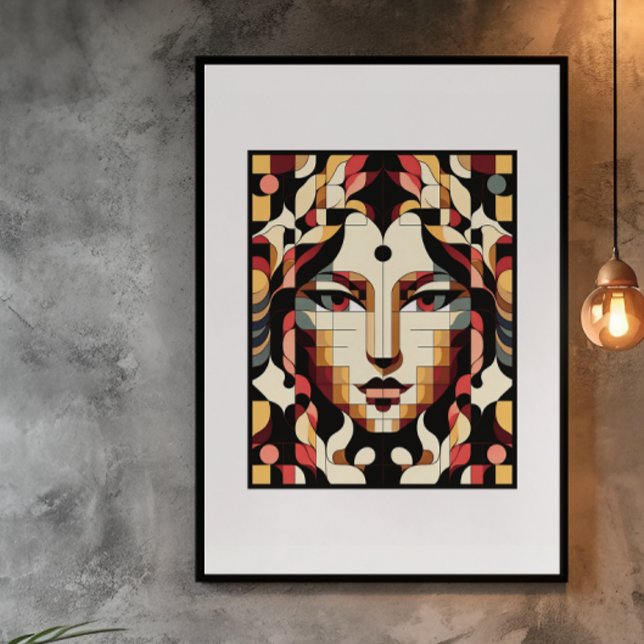Modern Muse: A Fusion of Cubism and Color Poster (Creator Uploaded)