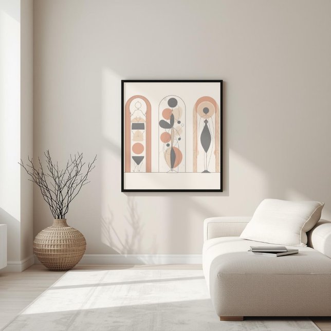 Modern Muse – Abstract Feminine Geometry XII Poster (Creator Uploaded)