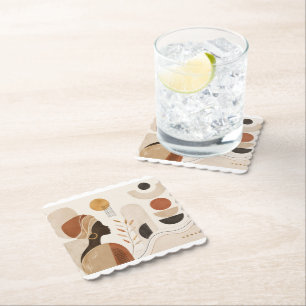 Modern Muse Paper Coasters   Artisan Abstract