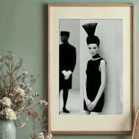 Modern Muse: Striking Monochrome Fashion Art