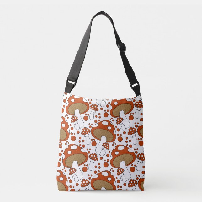 Modern mushroom design crossbody bag (Front)