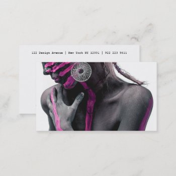 Modern Music Art Style Black And White Photography Business Card by busied at Zazzle