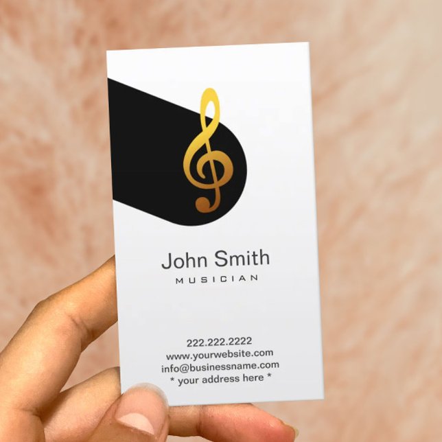 Modern Music Symbol Musician Profile Card (Creator Uploaded)