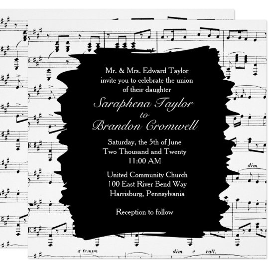 music wedding invitation or 78 music box wedding invitations music wedding invitation or 78 music box wedding invitations
