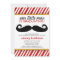 Modern Mustache Boy Graduation Invitation