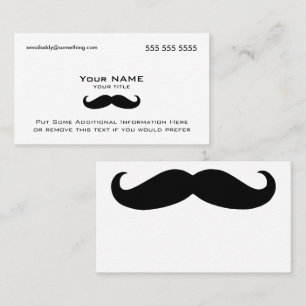 Modern Mustache Business Card