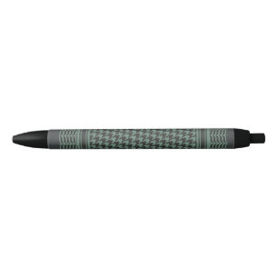 Modern Muted Olive Houndstooth Pattern Pen