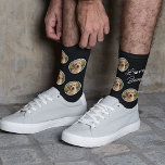 Modern My Best Friend Picture Love Paw Socks<br><div class="desc">Cute Love text written in a stylish modern typography font and dog paw representing the letter O. With option to personalize or customize with photo of your choice. Unique keepsake,  birthday,  Valentine's Day gift from your family pet,  or Christmas present. Easily customizable with a fun photograph.</div>