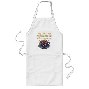 Modern Mystic Coffee Art My third eye collection Long Apron