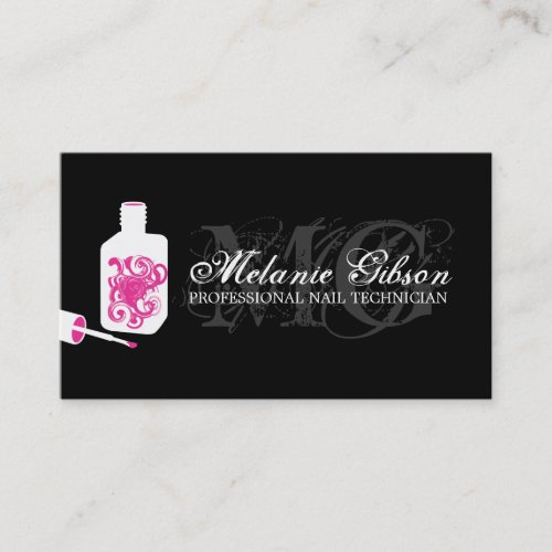MODERN NAIL TECHNICIAN BUSINESS CARD