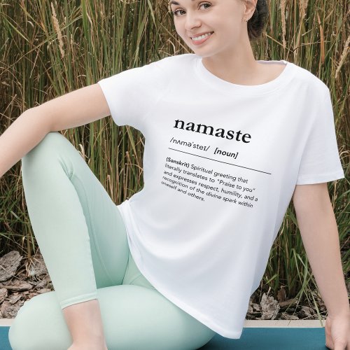 Modern Namaste Meditation Yoga Spiritual T_Shirt