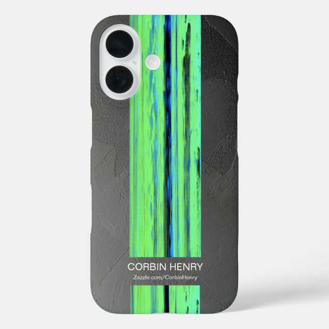 Modern Name Abstract Texture iPhone Case (Back)