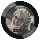 Modern Name Change Your Photo USB Charging Station (Front)