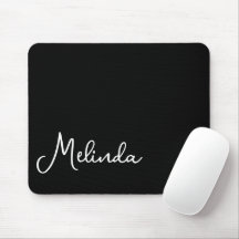 Modern Name Chic Black & White