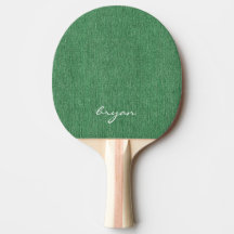 Modern Name Cool Green Denim Print