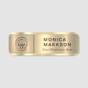 Modern Name, Logo  And Title Name Tag