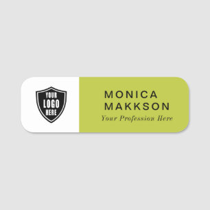 Modern Name, Logo  And Title Name Tag