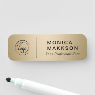 Modern Name, Logo And Title Name Tag