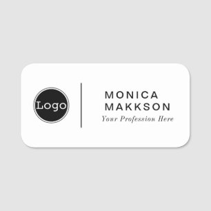 Modern Name, Logo And Title Name Tag
