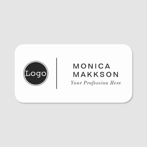 Modern Name Logo  And Title Name Tag