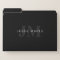 Modern Name & Monogram | Grey & Black