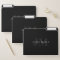 Modern Name & Monogram | Grey & Black