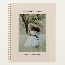 Modern Name Monogram Photo  Planner